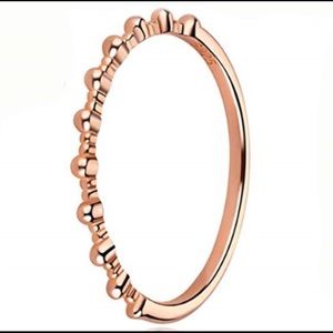 Sterling Silver 14K Rose Gold Plated Ring